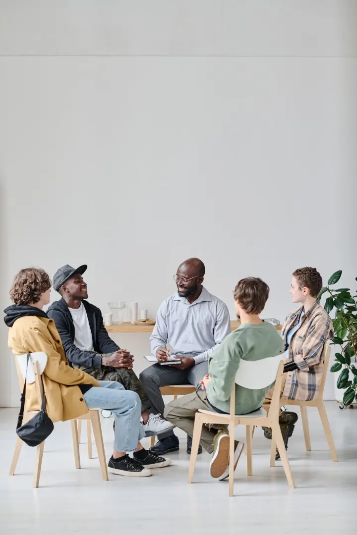 The Grove Recovery | group therapy session with diverse individuals 2026 03 18 15 54 01 utc