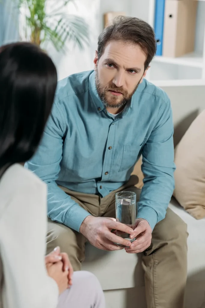 The Grove Recovery | cropped shot of upset bearded man holding glass of 2026 01 05 23 43 43 utc